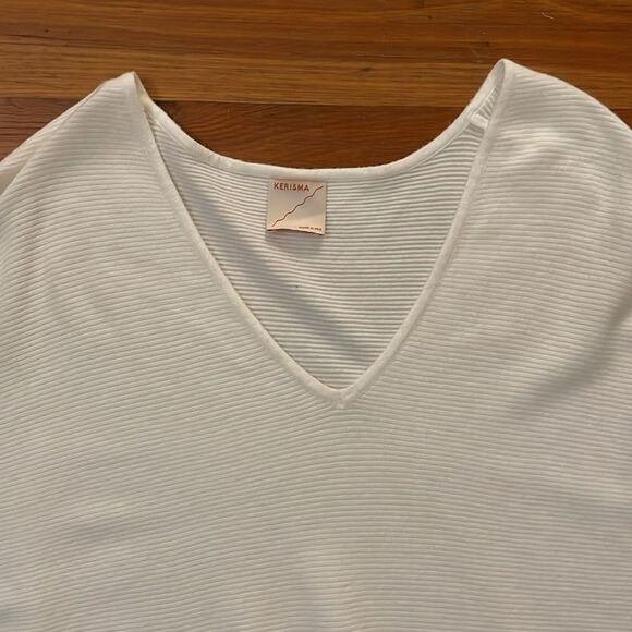 Kerisma Ryu White Knit Dolman Sleeve Sweater Womens Size S/M - Picture 4 of 9
